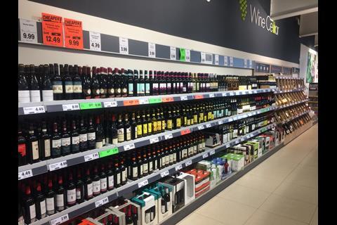 As you would expect, Lidl's wine proposition is well merchandised.